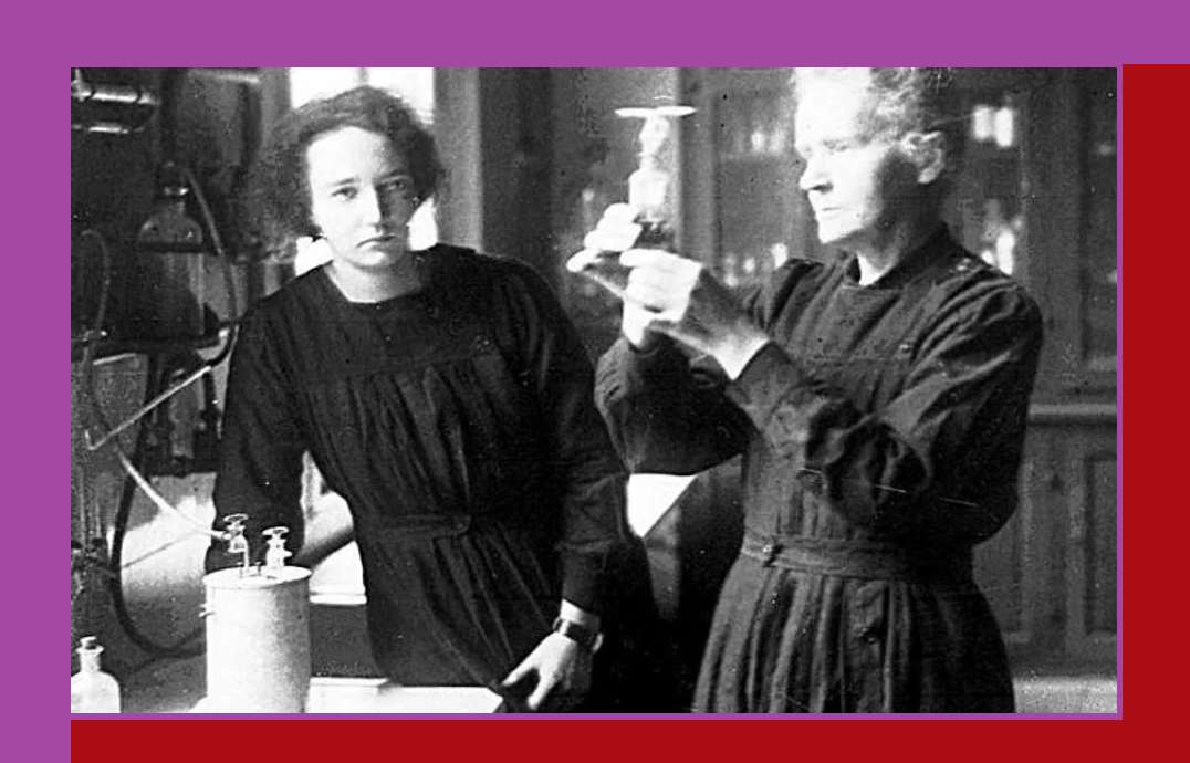 Maria Curie z córką Ireną puzzle online fotóról