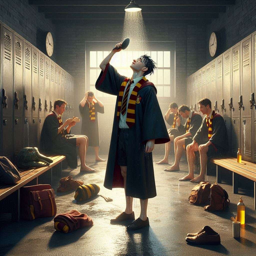 Harry Potter doccia post quidditch rompecabezas en línea