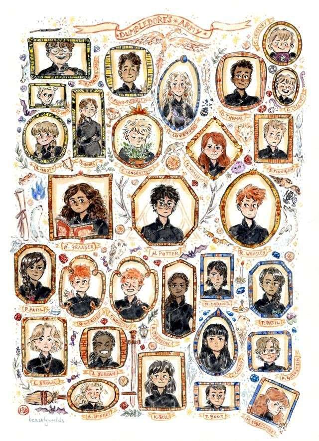 Harry Potter characters online puzzle