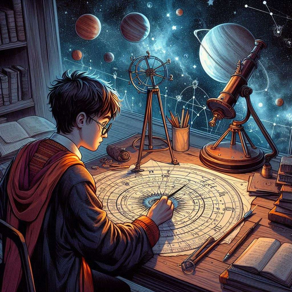 Harry Potter een astronomieles puzzel online van foto