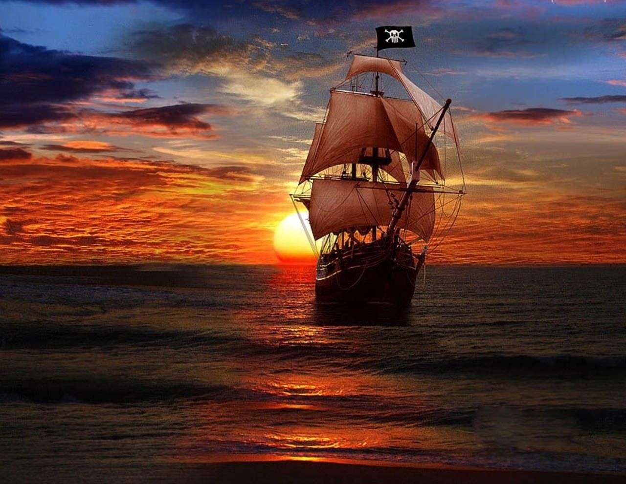 El viaje del pirata puzzle online a partir de foto