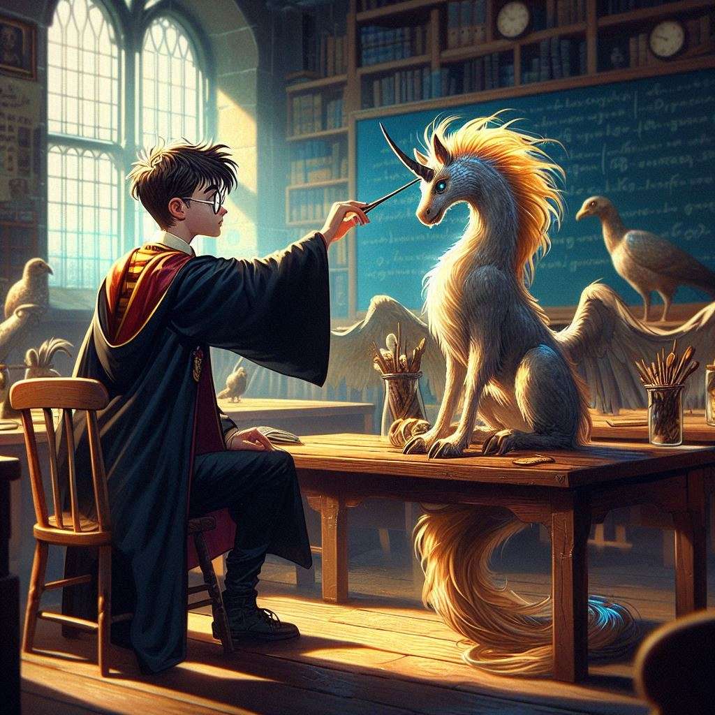 Harry Potter una lezione di cura delle creature puzzle online da foto