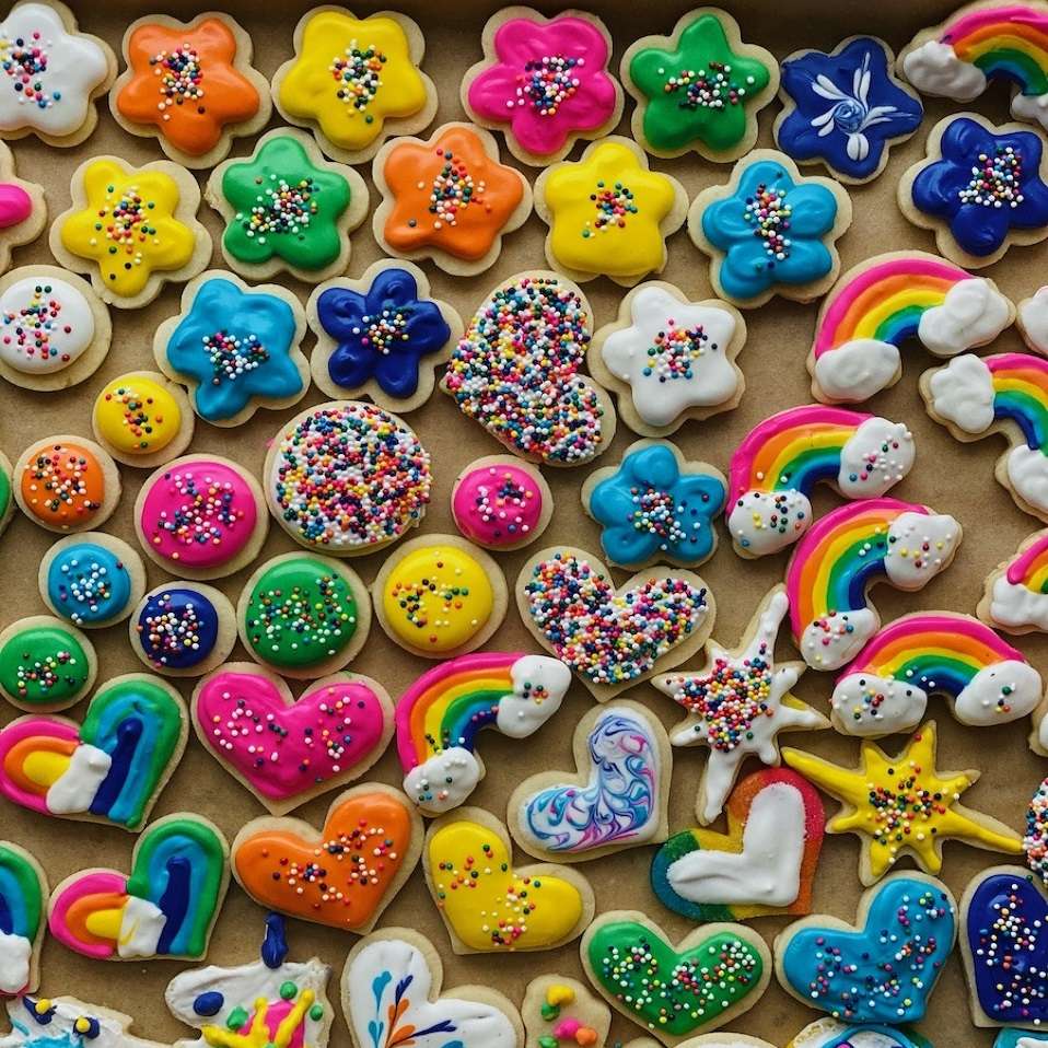 Soubory cookie puzzle online z fotografie