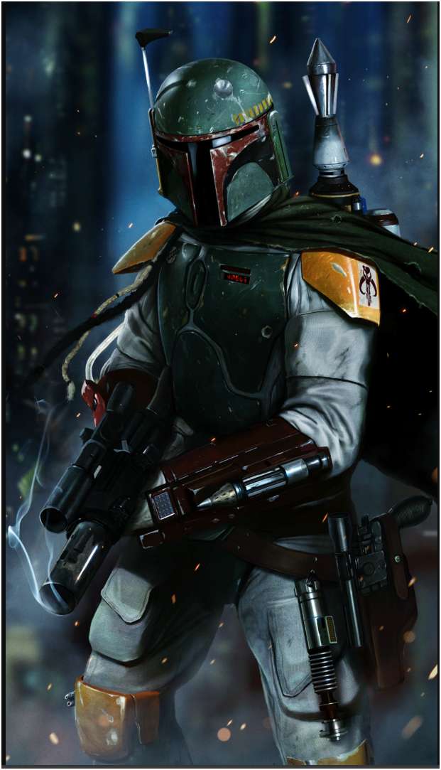 boba fett pussel online från foto