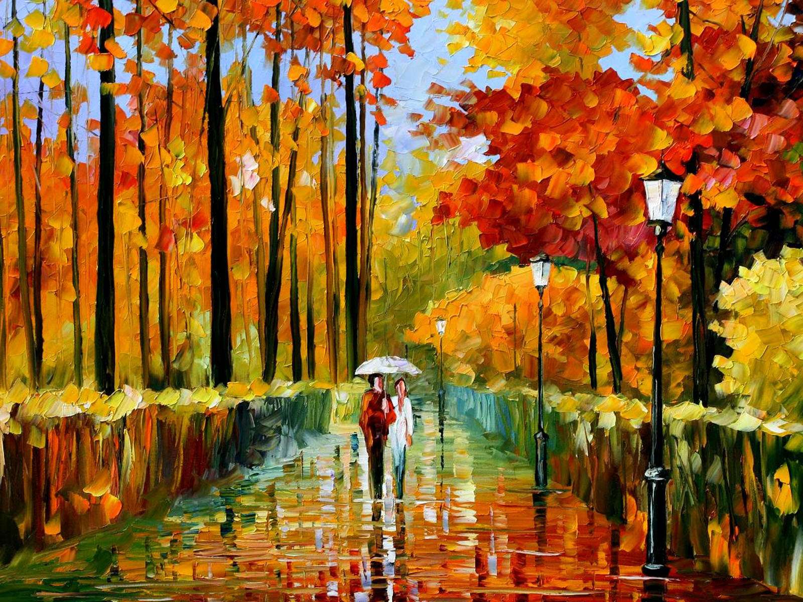 Pintura De Otoño rompecabezas en línea