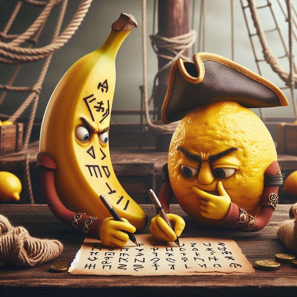 Banana e limone a lezione di rune antiche online puzzle