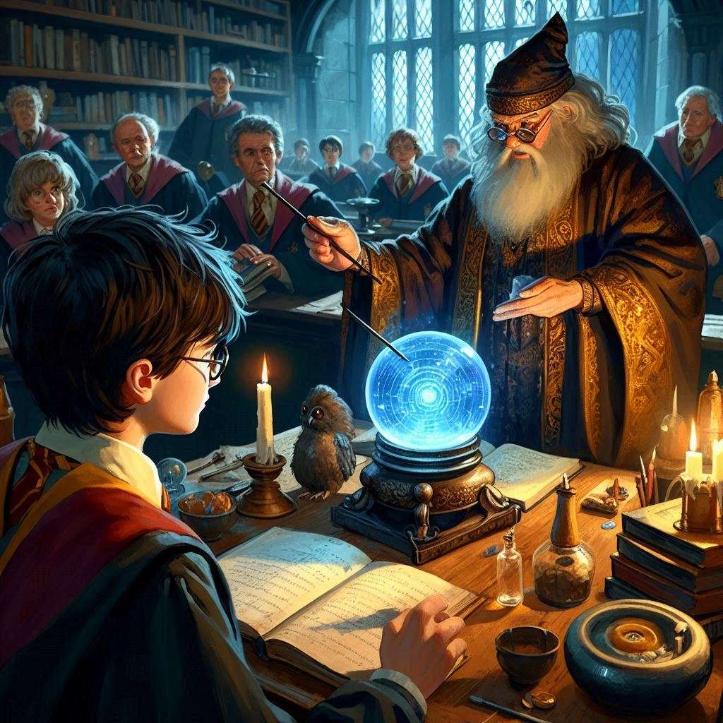 Harry Potter a lezione di divinazione puzzle online din fotografie