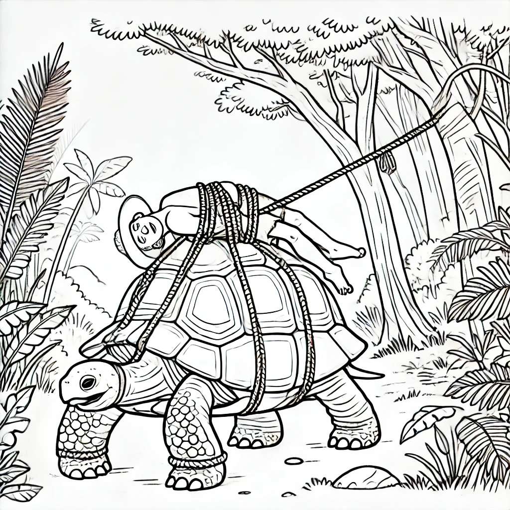 The giant turtle puzzle online from photo