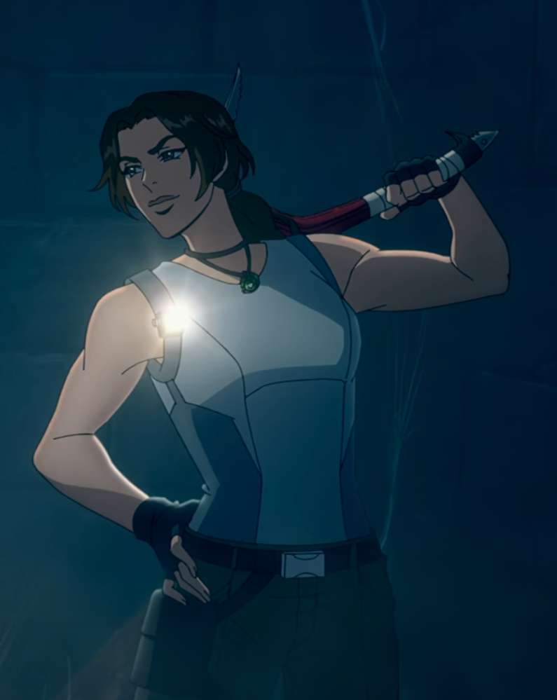 Lara Croft puzzle online da foto