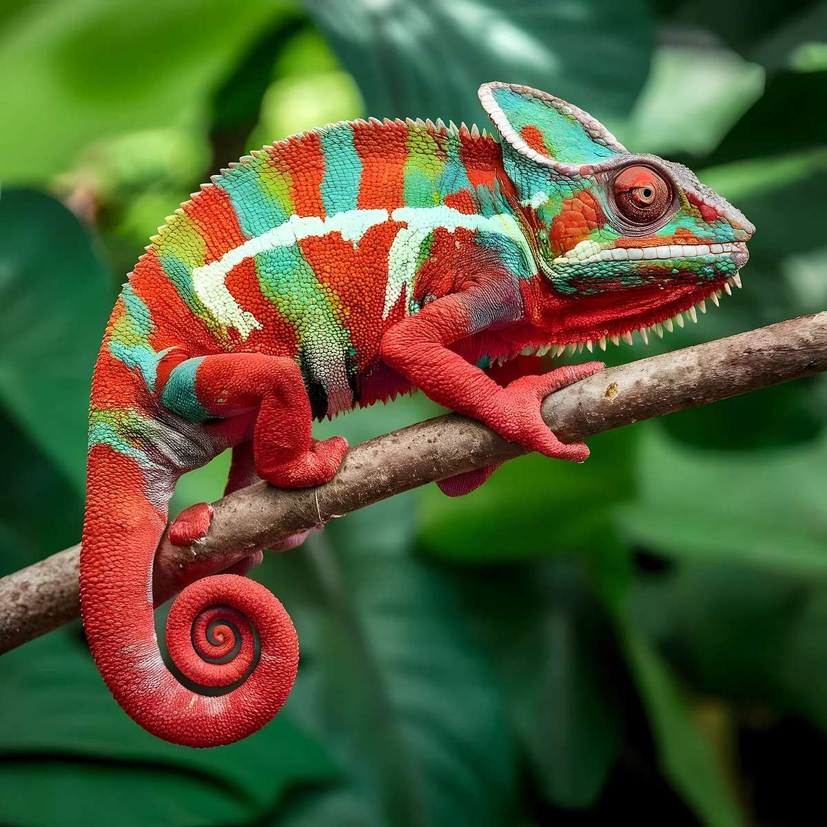 Caméléon, caméléon puzzle en ligne