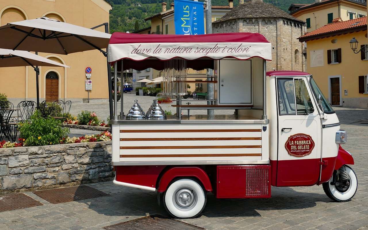 Il camion dei gelati puzzle online da foto