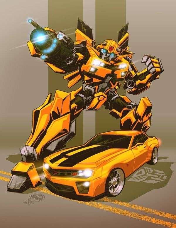 bumblebee tobot puzzle online from photo