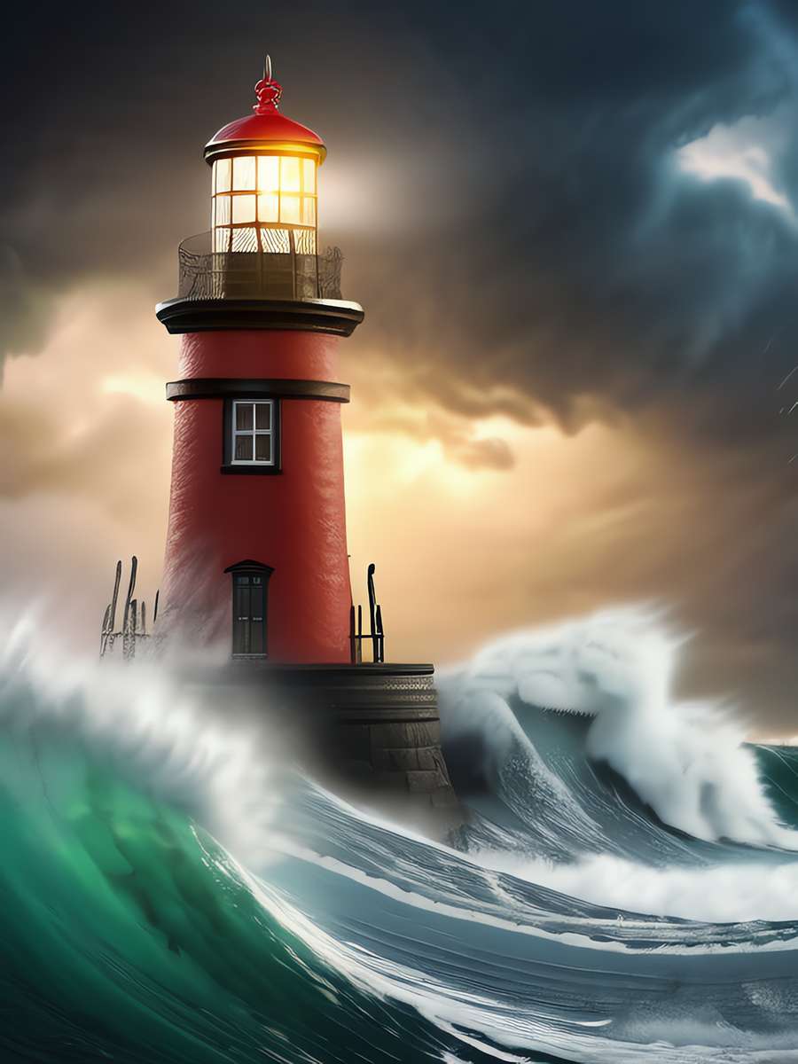 Lighthouse puzzle online from photo