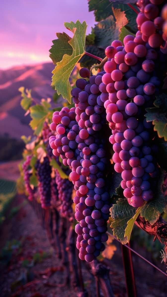 Wine grapes puzzle online from photo