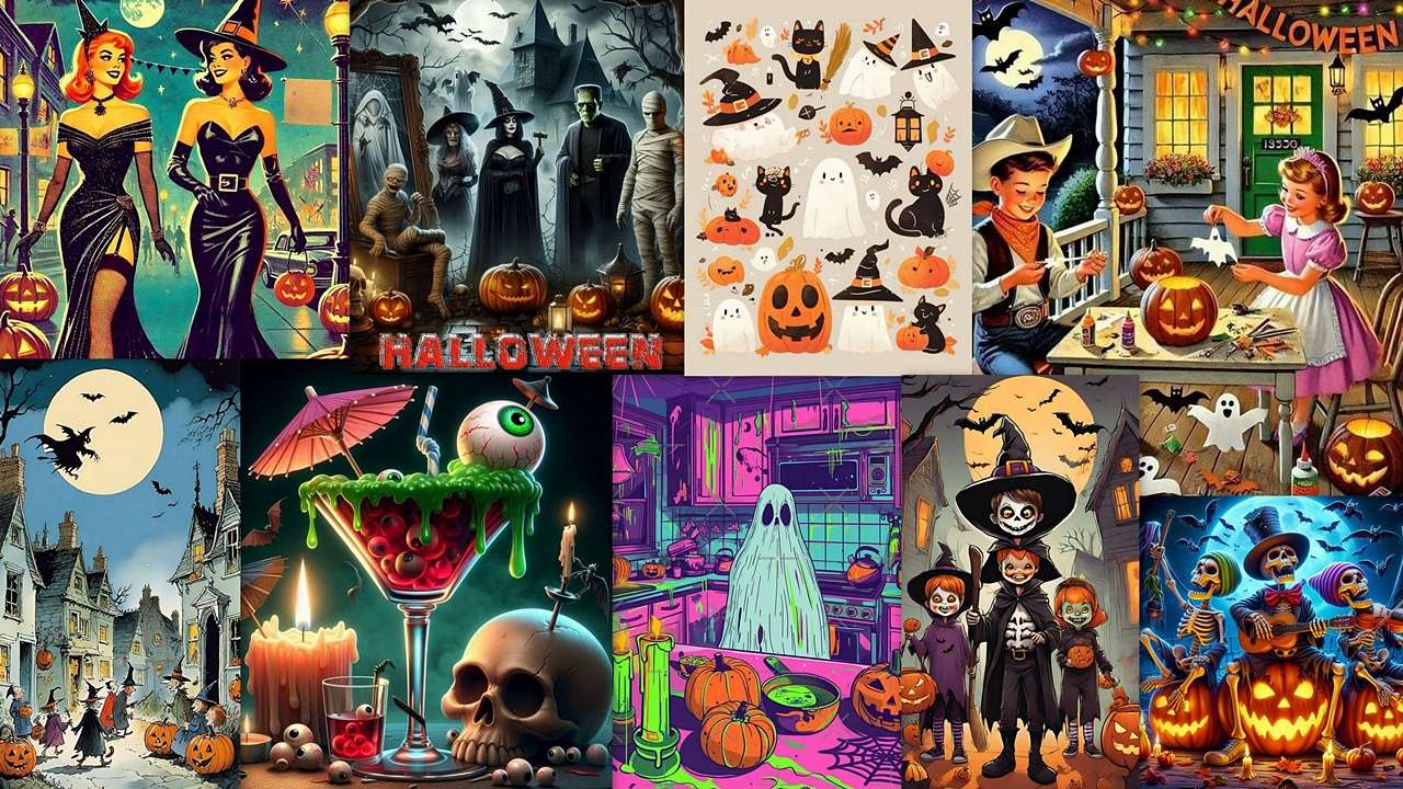 Halloween puzzle online from photo