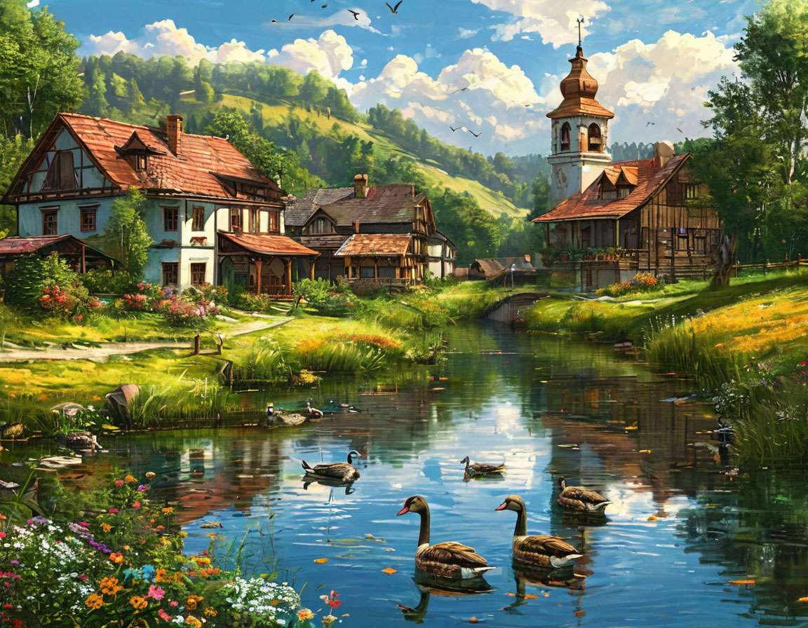 An idyllic village online puzzle