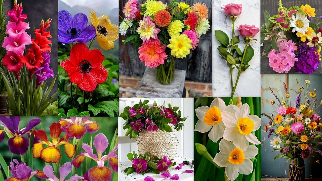 Bloemenmix online puzzel