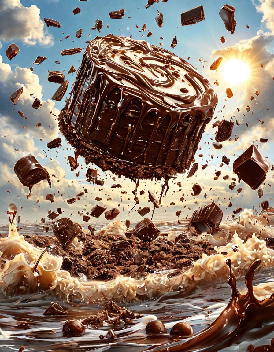 Chocolade oceaan online puzzel