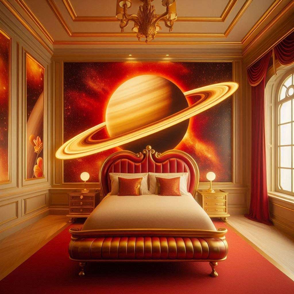 Planet im Schlafzimmer Online-Puzzle vom Foto