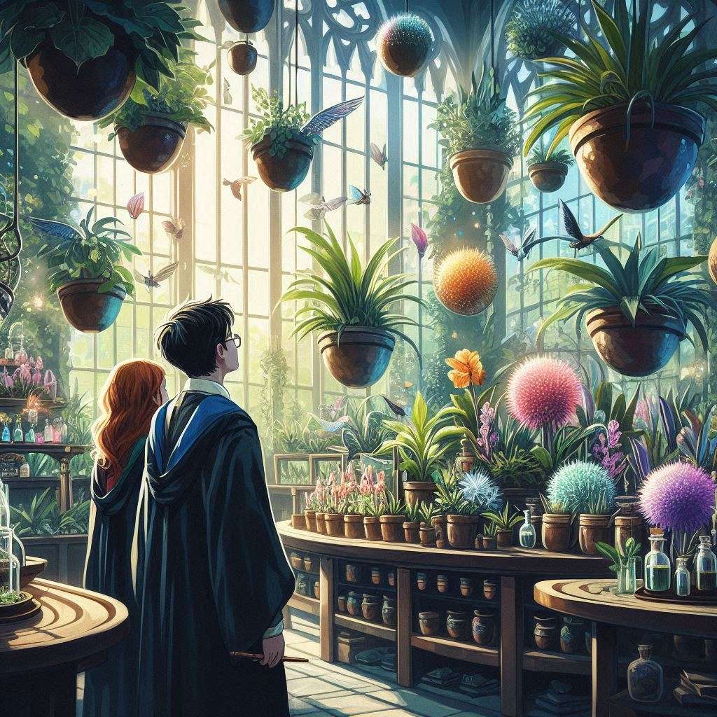 Harry Potter lezione di erbologia nelle serre online puzzle