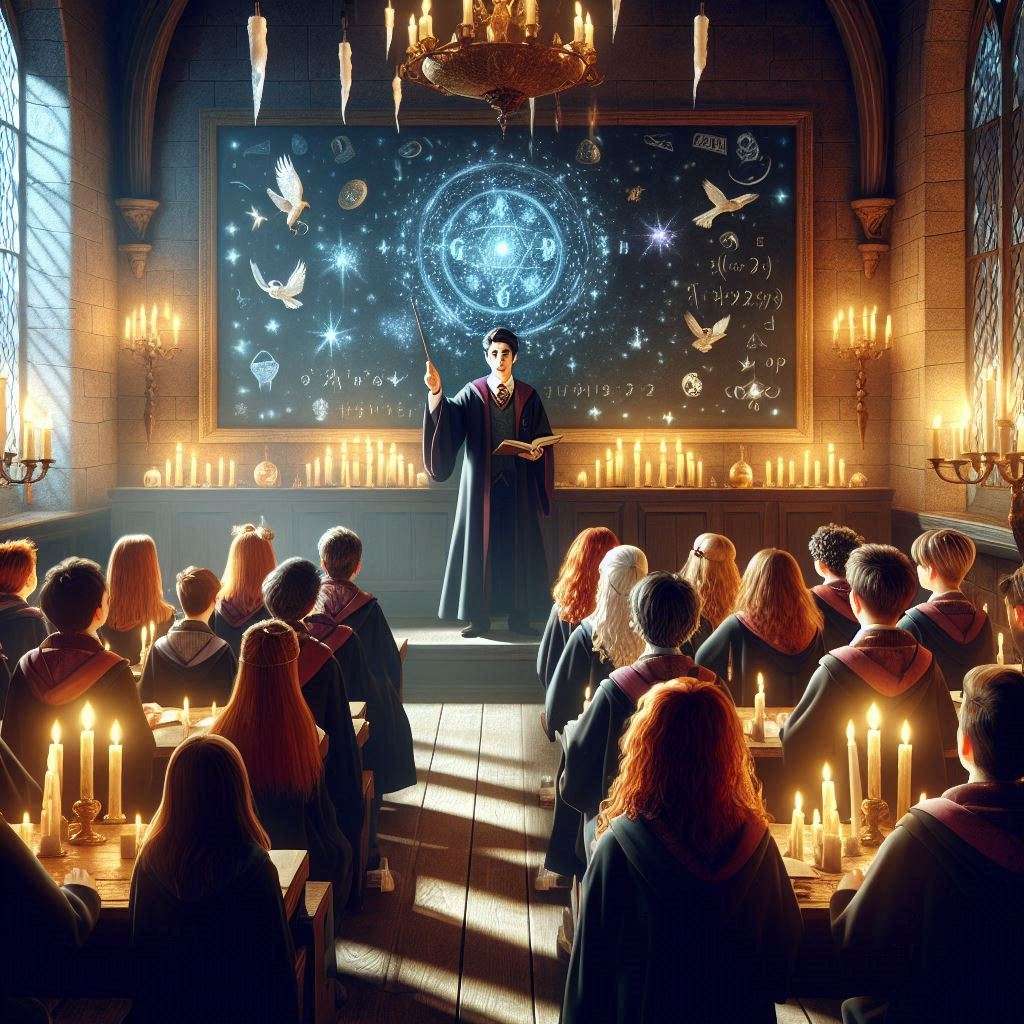 Harry Potter lezione di incantesimi pussel online från foto