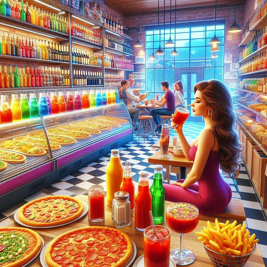 At the pizzeria puzzle online from photo