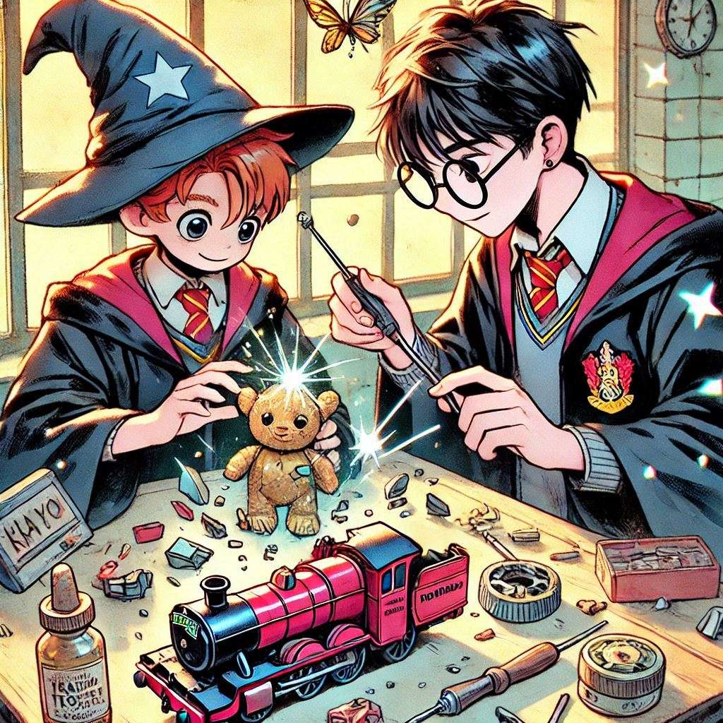 Harry Potter uma lição de babanologia puzzle online a partir de fotografia