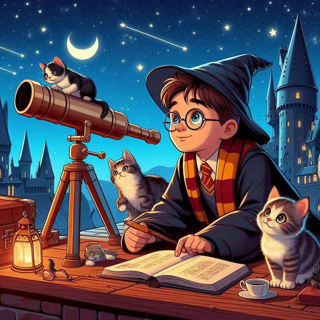 Harry Potter coi wampus fa astronomie online puzzel