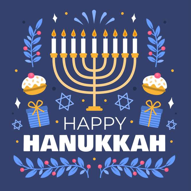 Tríos atados al alma - Happy Hanukkah rompecabezas en línea