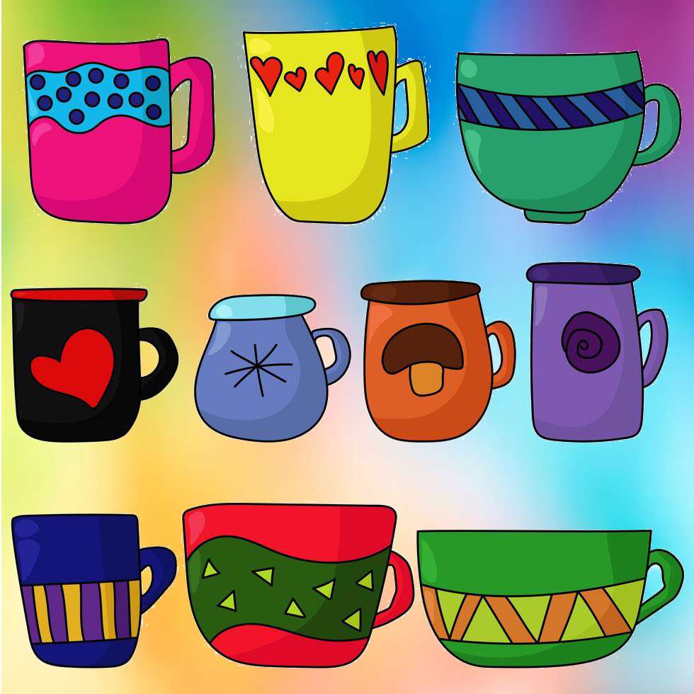 Tasses puzzle en ligne