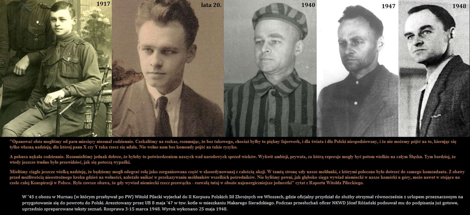 Witold Pilecki puzzle online z fotografie