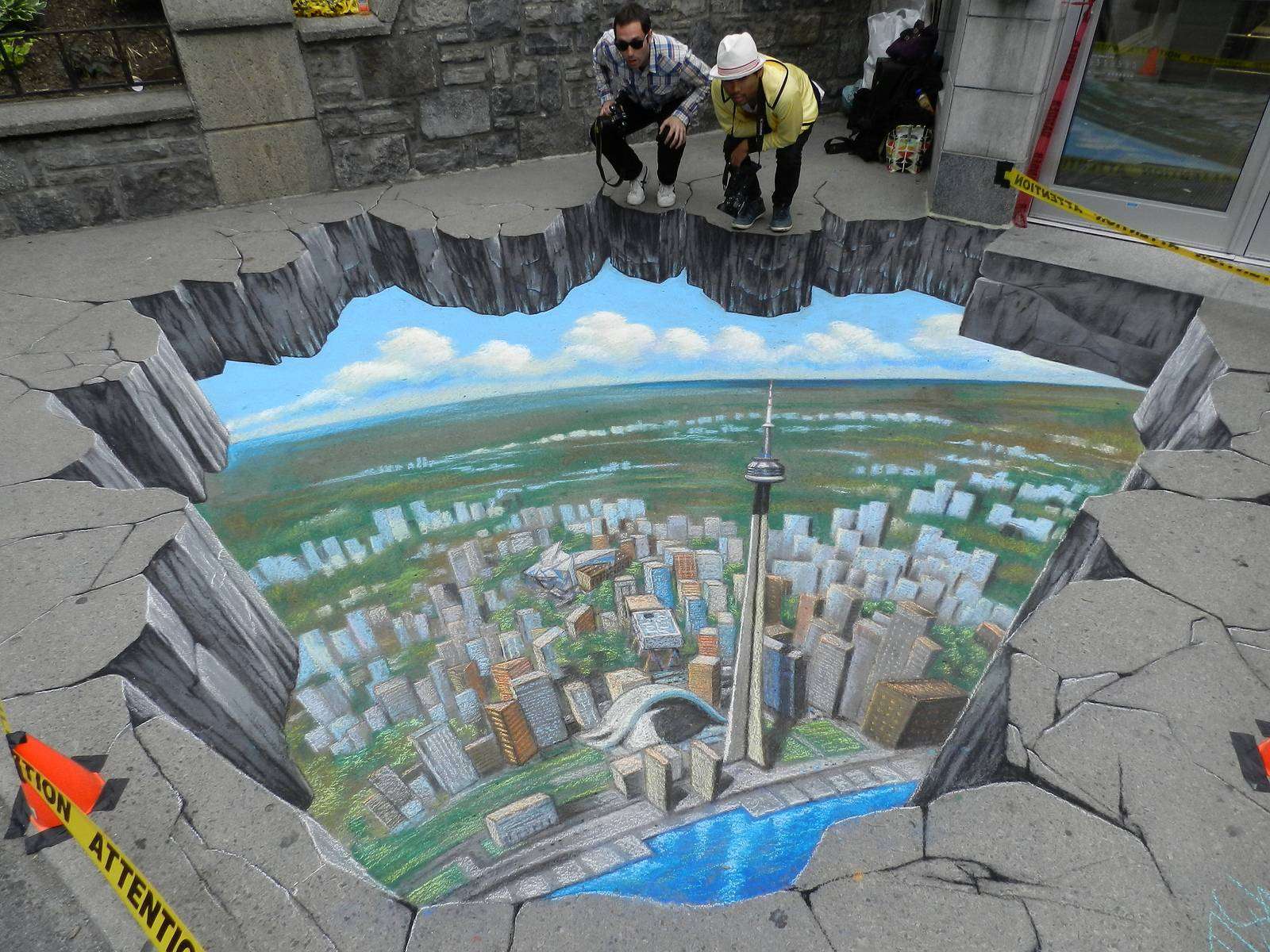 3-D художественная живопись онлайн-пазл