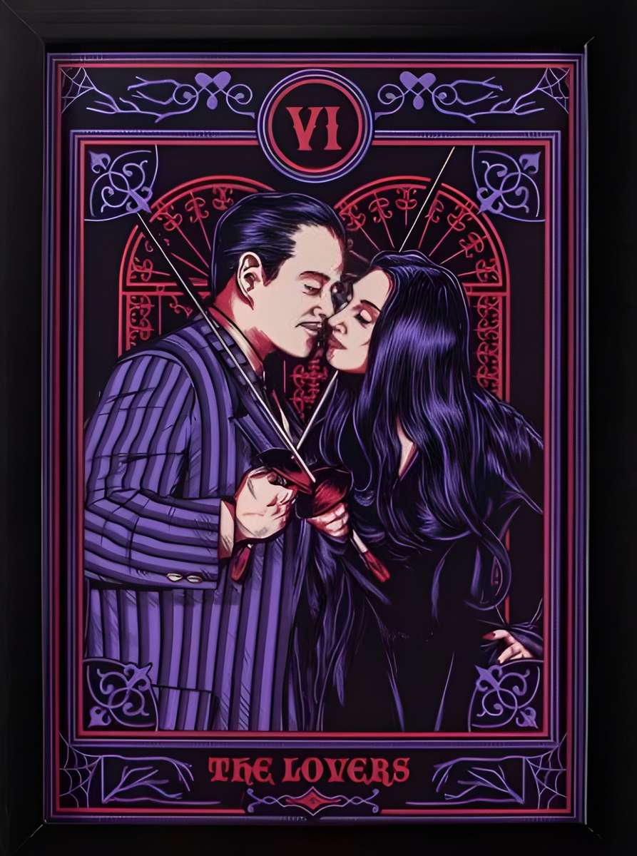 Morticia & Gomez онлайн-пазл
