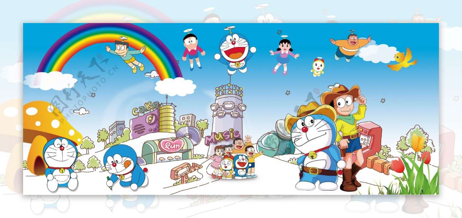哆啦 a 梦 叮当猫 拼图 онлайн пазл