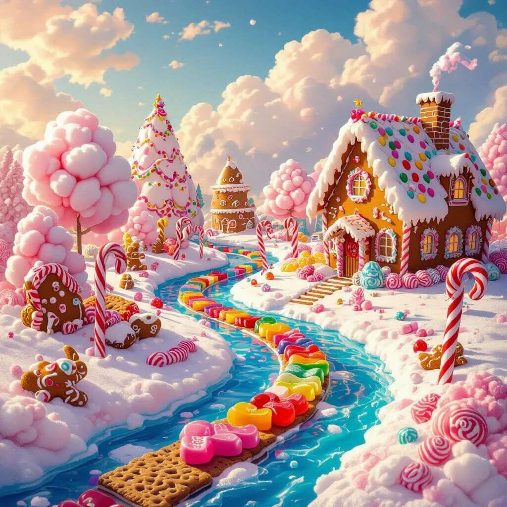 Sweet house puzzle online from photo