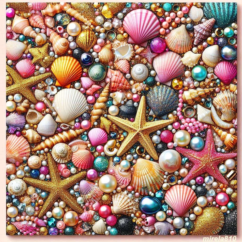 Collage in gems online puzzle