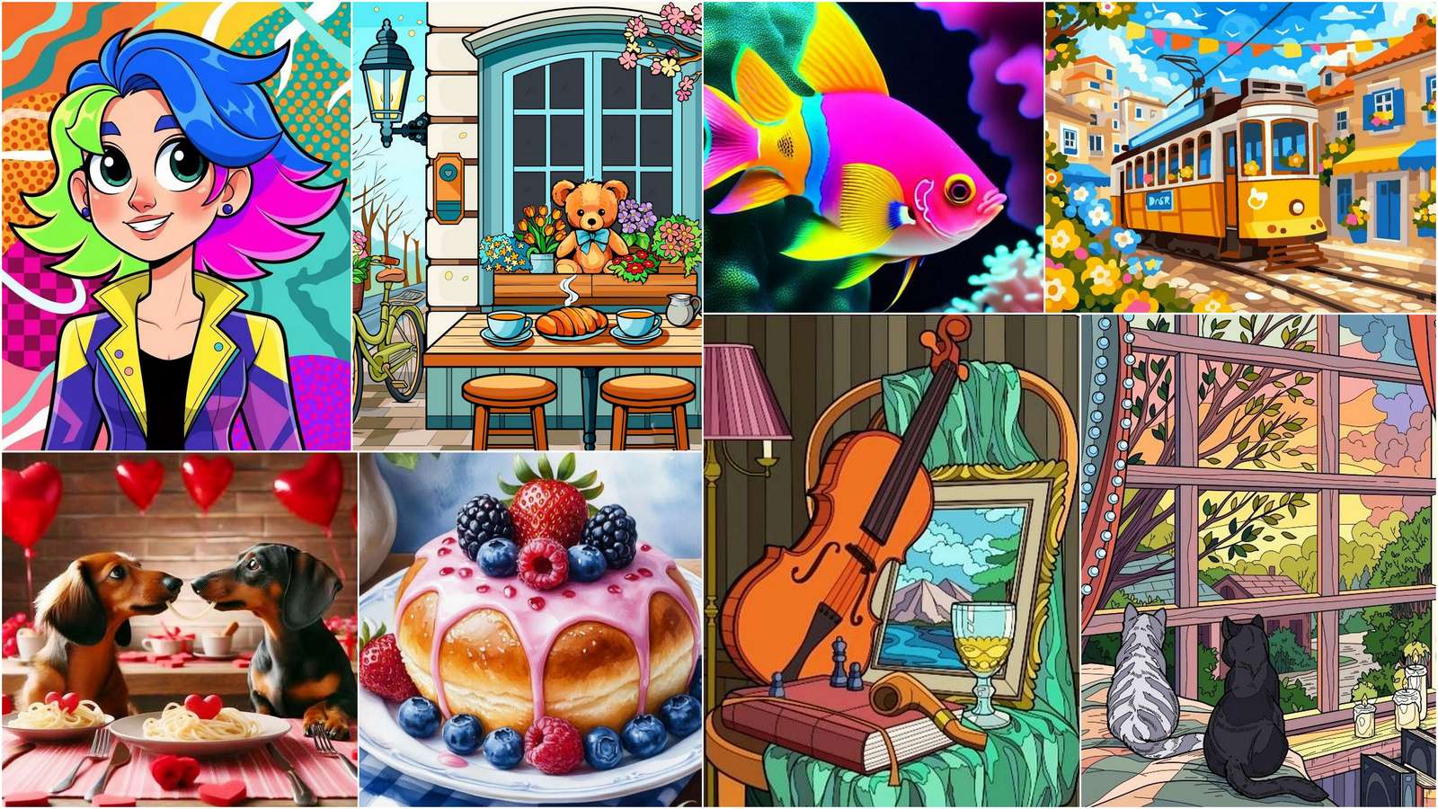 Dachshunds in Love puzzle online