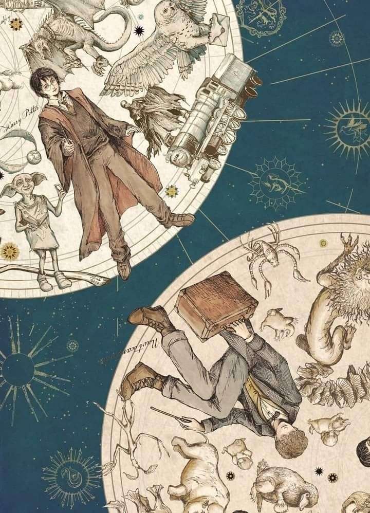 Harry Potter e Newt Scamander Astrologia puzzle online