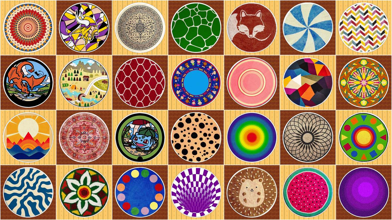 Round carpets online puzzle