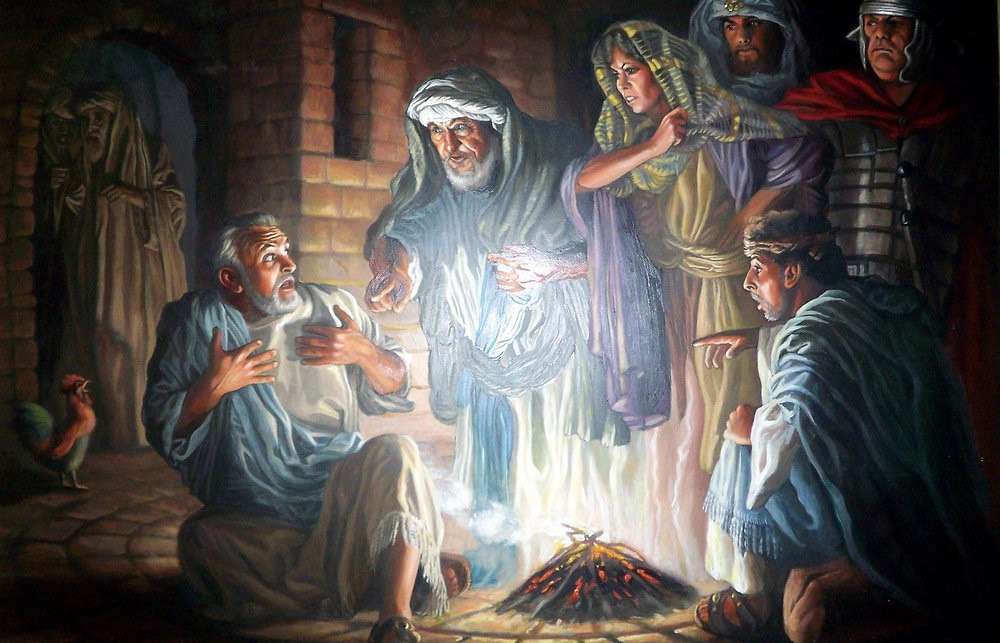 peter denied jesus puzzle online from photo