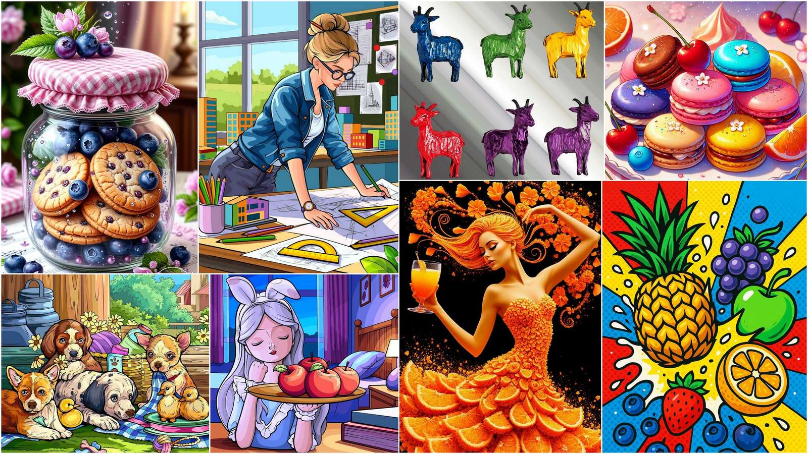 Macaroons online puzzle