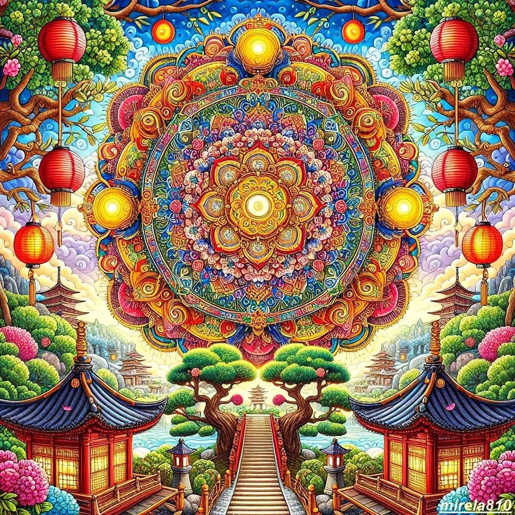 Mandala, weather puzzle online from photo