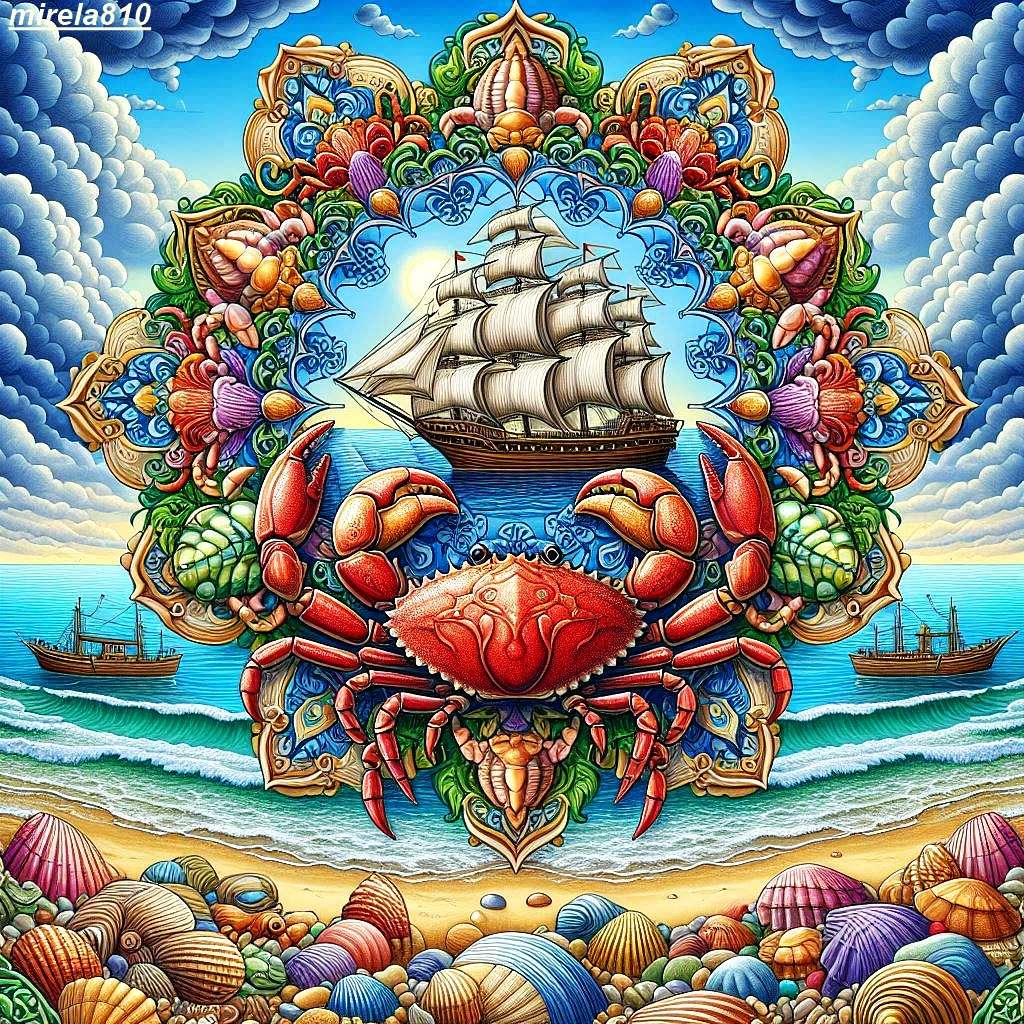 Mandala, sea online puzzle