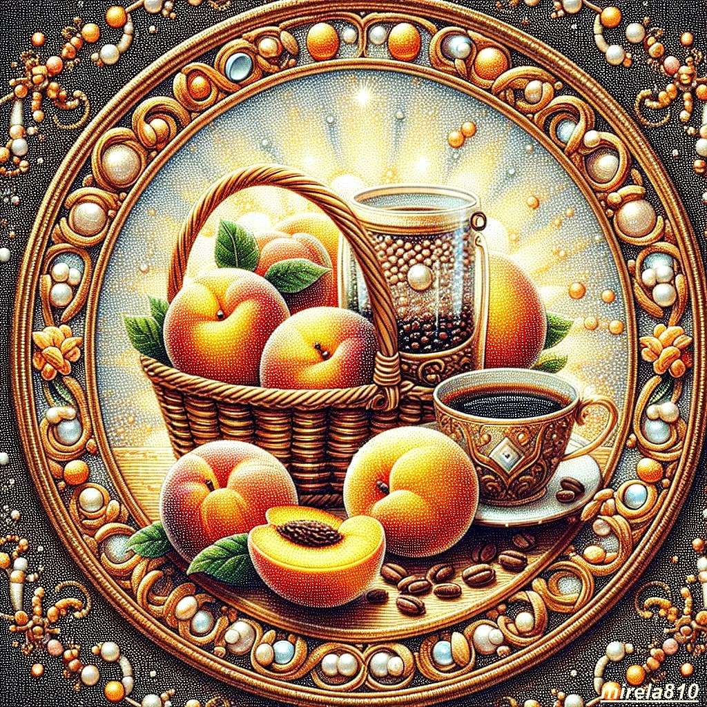 Mandala, fruit puzzle online from photo