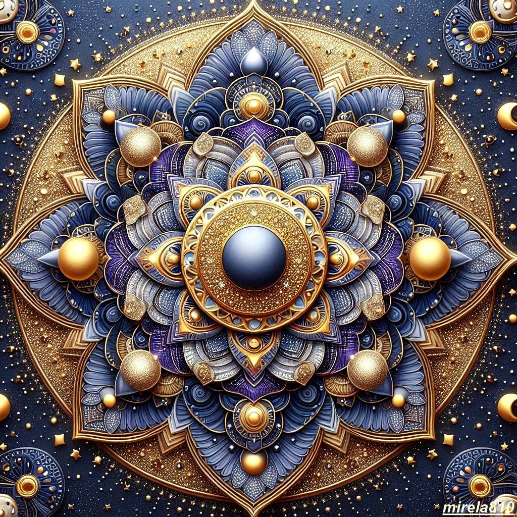 Moon mandala online puzzle