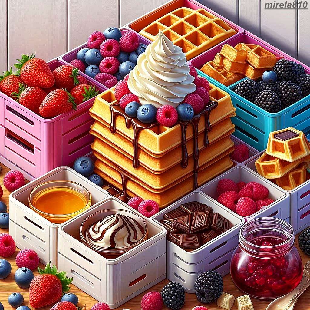 Sweet dessert puzzle online from photo