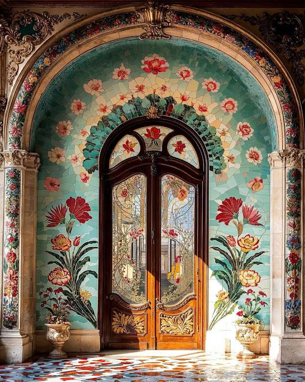 Flowered Door online puzzle