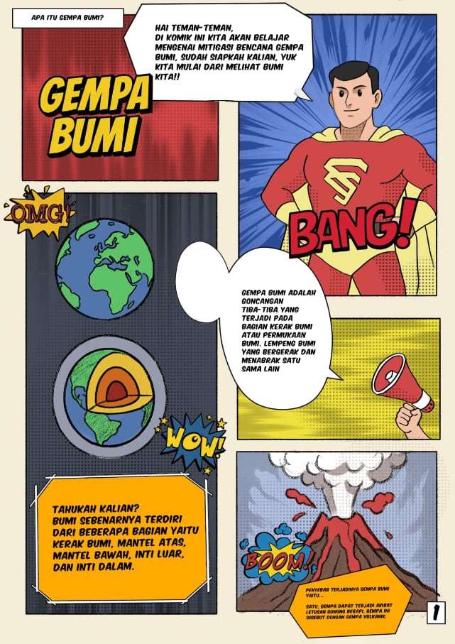 Komik Mitigasi Gempa puzzle online