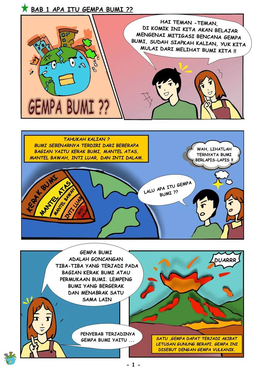 Mitigasi Gunung Meletus puzzle online a partir de fotografia