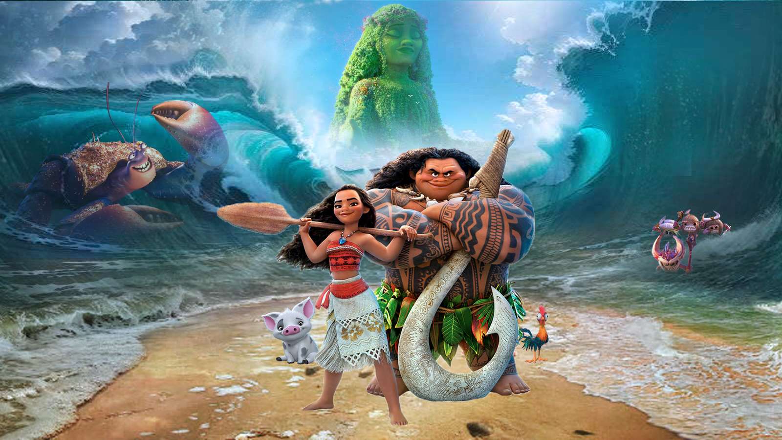 Moana / Vaiana Online-Puzzle vom Foto